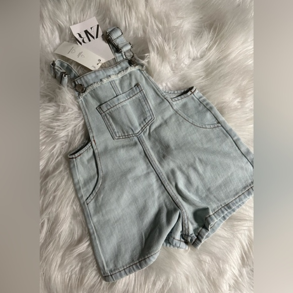 Zara denim short romper